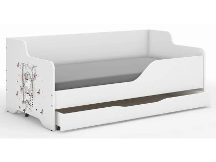 Detská posteľ LILU 160x80  Dievčatko na hojdačke – bočnice