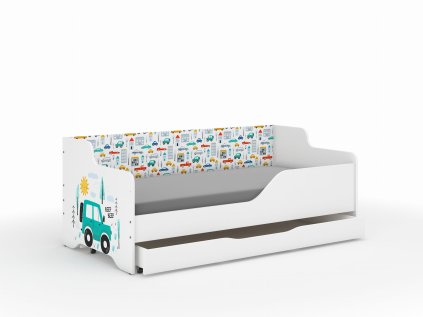 Detská posteľ LILU 160x80 AUTÍČKA – sada