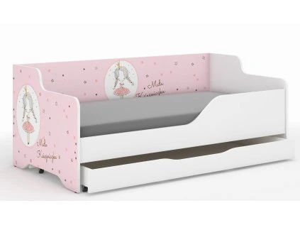 Detská posteľ LILU 160x80 PRINCEZNÁ – komplet