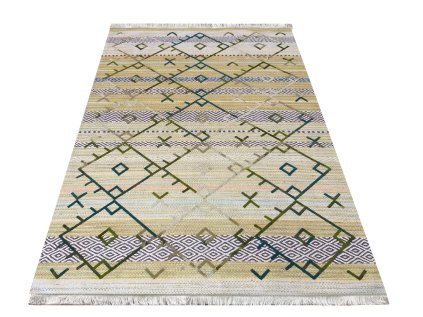 Zelený protišmykový koberec Hypnotic 05