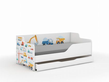 Detská posteľ LILU 160x80 MASZYNY – komplet