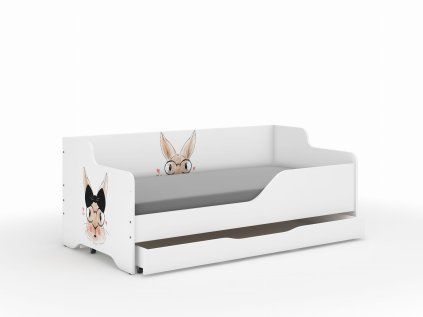 Detská posteľ LILU 160x80 PAN KRÓLIK – komplet