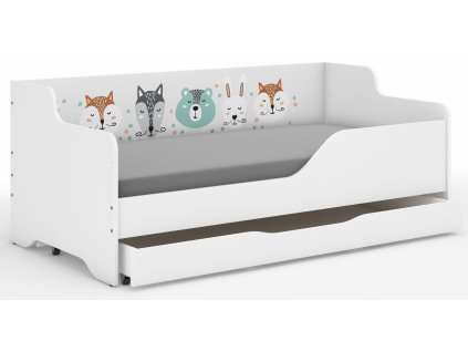Detská posteľ LILU 160x80 ZVIERATKÁ