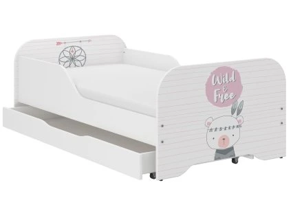 Detská posteľ MIKI  140x70  MEDVEDÍK INDIÁN