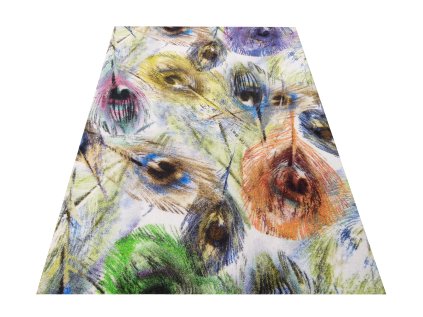 Farebný moderný koberec so vzorom Casablanca 03