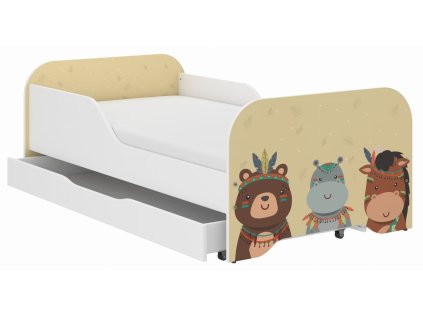 Detská posteľ MIKI 160x80 INDIÁNI SFARI