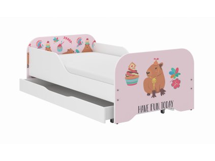 Detská posteľ MIKI 160x80 KAPIBARA COOKIES