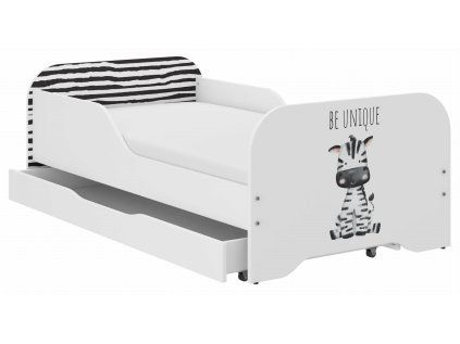 Detská posteľ MIKI 160x80 ZEBRA SAFARI