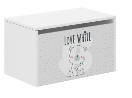 BIELY MEDVEDÍK – KONTAJNER NA HRAČKY