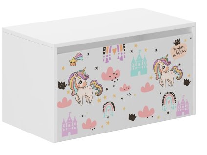 KONTAJNER NA HRAČKY JEDNOROŽEC RAINBOW