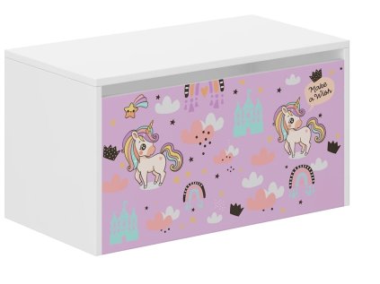 KONTAJNER NA HRAČKY – RUŽOVÝ JEDNOROŽEC