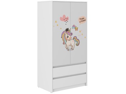 Detská skriňa B-9 Jednorožec Rainbow
