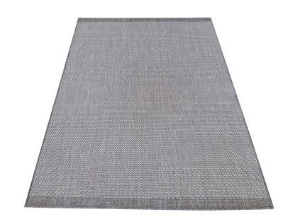 Sivý obojstranný tkaný koberec Zara 14