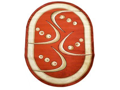 Koberec Adora 5566 TERRA – hnedý oválny