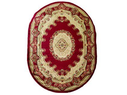 Koberec Adora 5547 RED – červený oválny