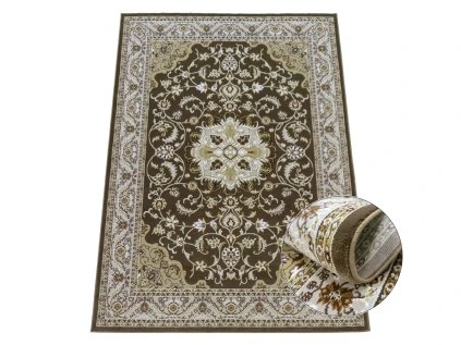 Koberec Shahrazad 4800 BROWN – hnedý obdĺžnikový