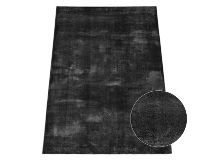 Koberec Rabbit 62 BLACK – čierny obdĺžnikový