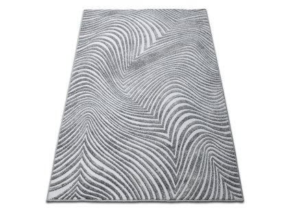 Sivý pruhovaný koberec Enigma 06