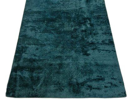 Zelený koberec Plush Deluxe Flaškova-zelena