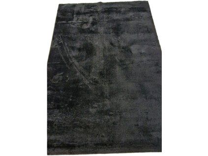 Čierny koberec Plush Deluxe Czarny