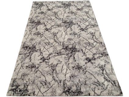 Sivo-biely koberec Plush Deluxe Mramor