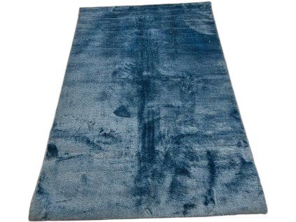 Modrý koberec Plush Deluxe Modra