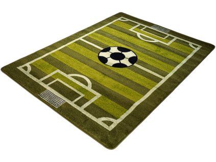 Zelený detský koberec Kids Ihrisko