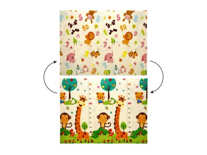 Detská obojstranná podložka Animals 150x200