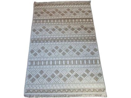 Béžový moderný koberec Boho 086-B