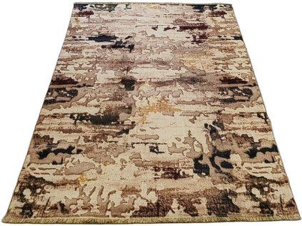 Hnedý fľakatý koberec Banco 218