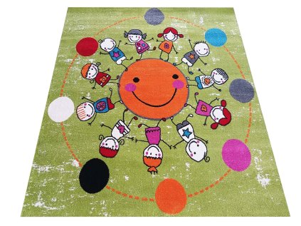 Detský Farebný koberec s motívom detí Bella 117