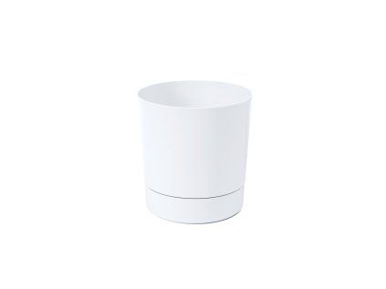 Kvetináč s podstavcom AURA 145 – biely*51229
