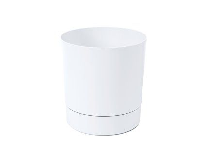 Kvetináč s podstavcom AURA 225 – biely*51250