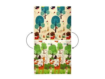 Detská obojstranná podložka Stromy 180x200