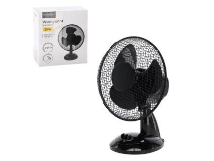 STOLNÝ VENTILÁTOR ČIERNY 25 W *9080