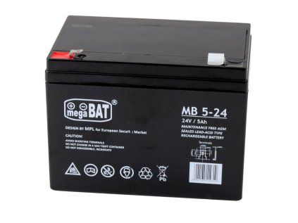 AGM gélová batéria 24V5AH