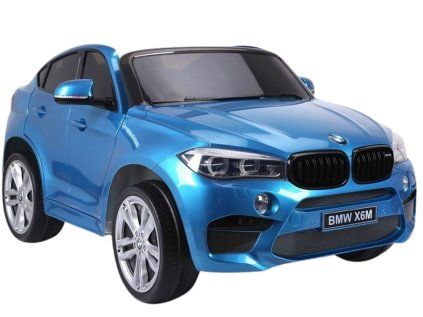BMW X6M Modré lakované auto na batérie