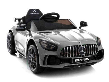 Mercedes GTR batériové auto strieborné lakované