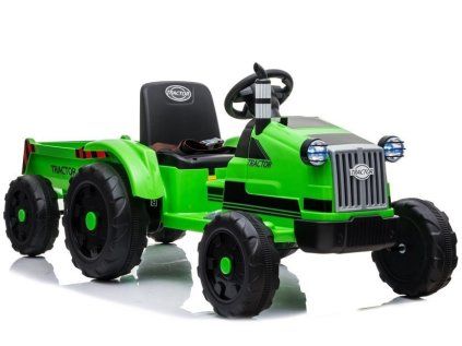 Batériový traktor s prívesom CH9959 zelený