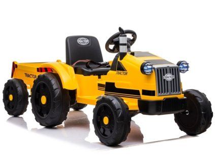 Batériový traktor s prívesom CH9959 žltý