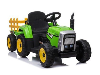 Batériový traktor s prívesom XMX611 zelený