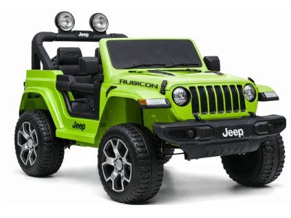 Jeep Rubicon 4x4 batéria auto zelená