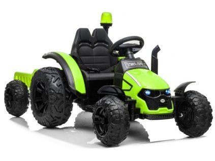 Batériový traktor s prívesom HZB-200 zelený