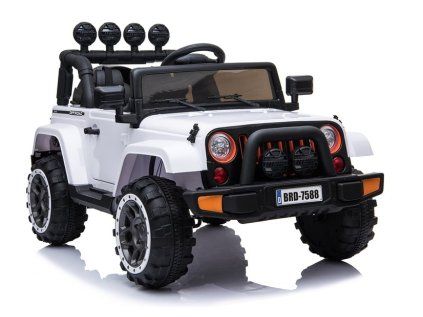 Jeep BRD-7588 Biele auto na batérie 4x4