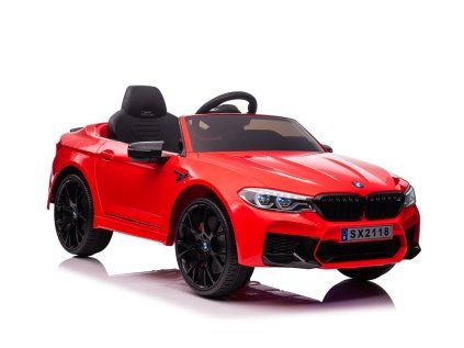 BMW M5 DRIFT Červené auto na batérie