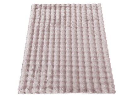 Ružový jemný koberec Rabbit Bubble 3D