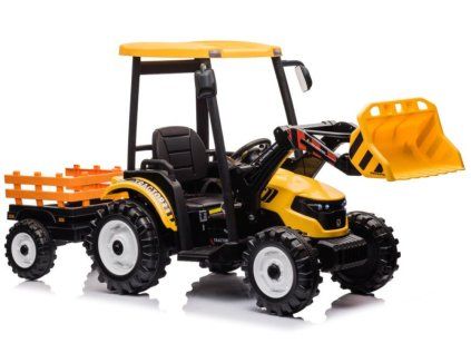 Batériový traktor s prívesom Hercules Yellow 24V