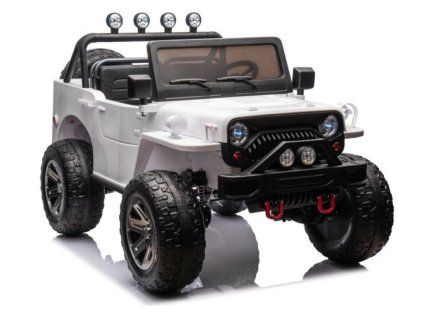 JH-102 Biele auto na batérie 4x4