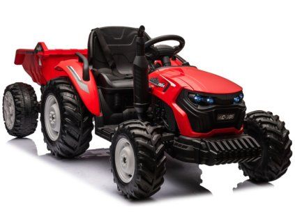 HC-306 Červený batériový traktor s 24V prívesom
