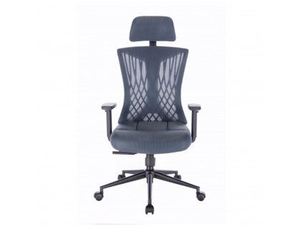 Ergonomické kreslo AVERY šedomodré